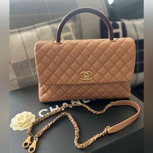 Chanel Coco Handle Medium with Lizard handle